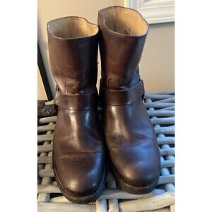Frye Men’s Brown Leather Harness Boots Sz 12D 85035